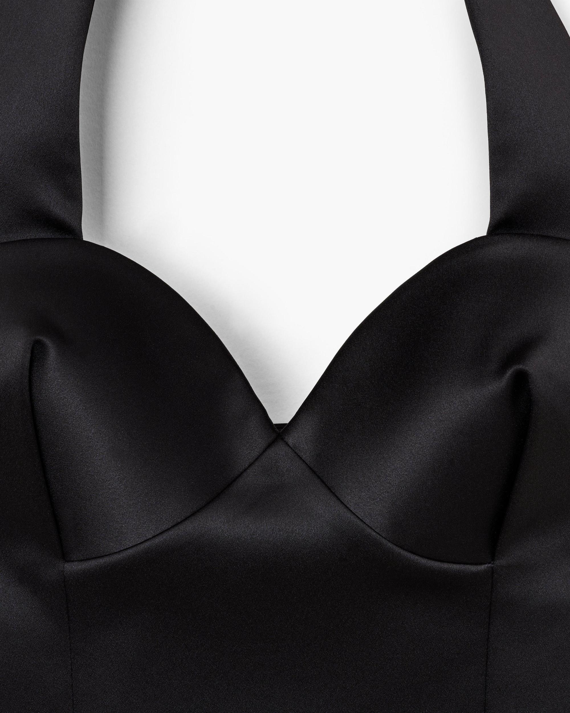 Sculpted Satin Halter Top Product Image