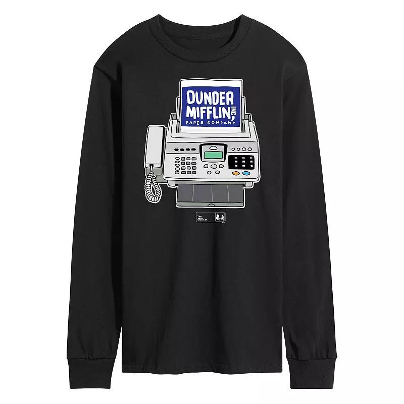 Men's The Office Fax Machine Logo Tee, Size: Medium, Black Product Image