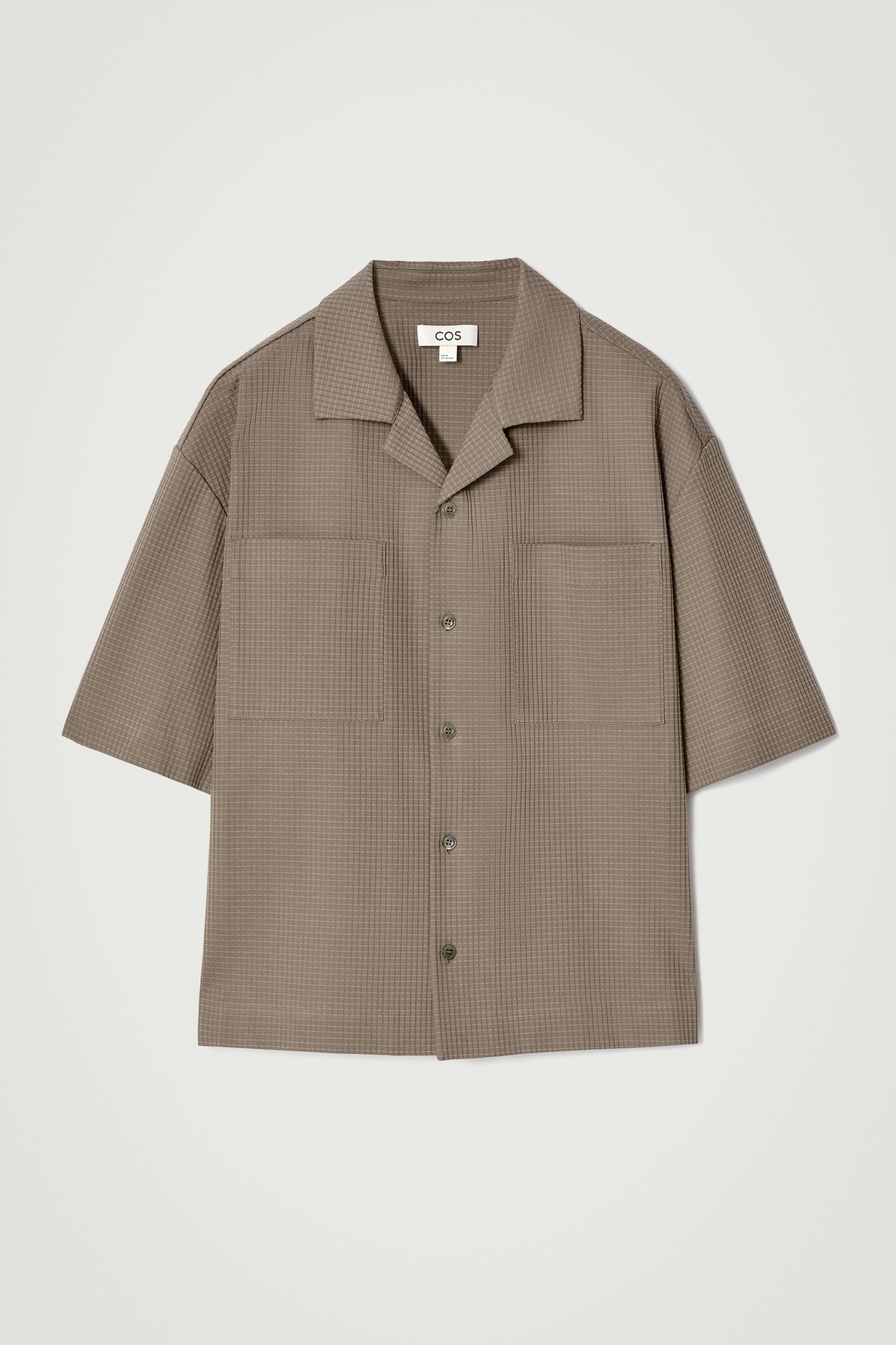 RELAXED TEXTURED COTTON RESORT SHIRT Product Image