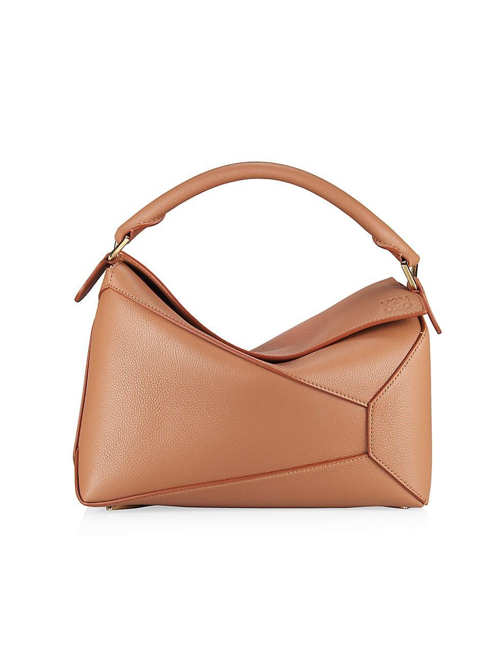 Puzzle Edge Top-Handle Bag in Soft Grained Leather Product Image