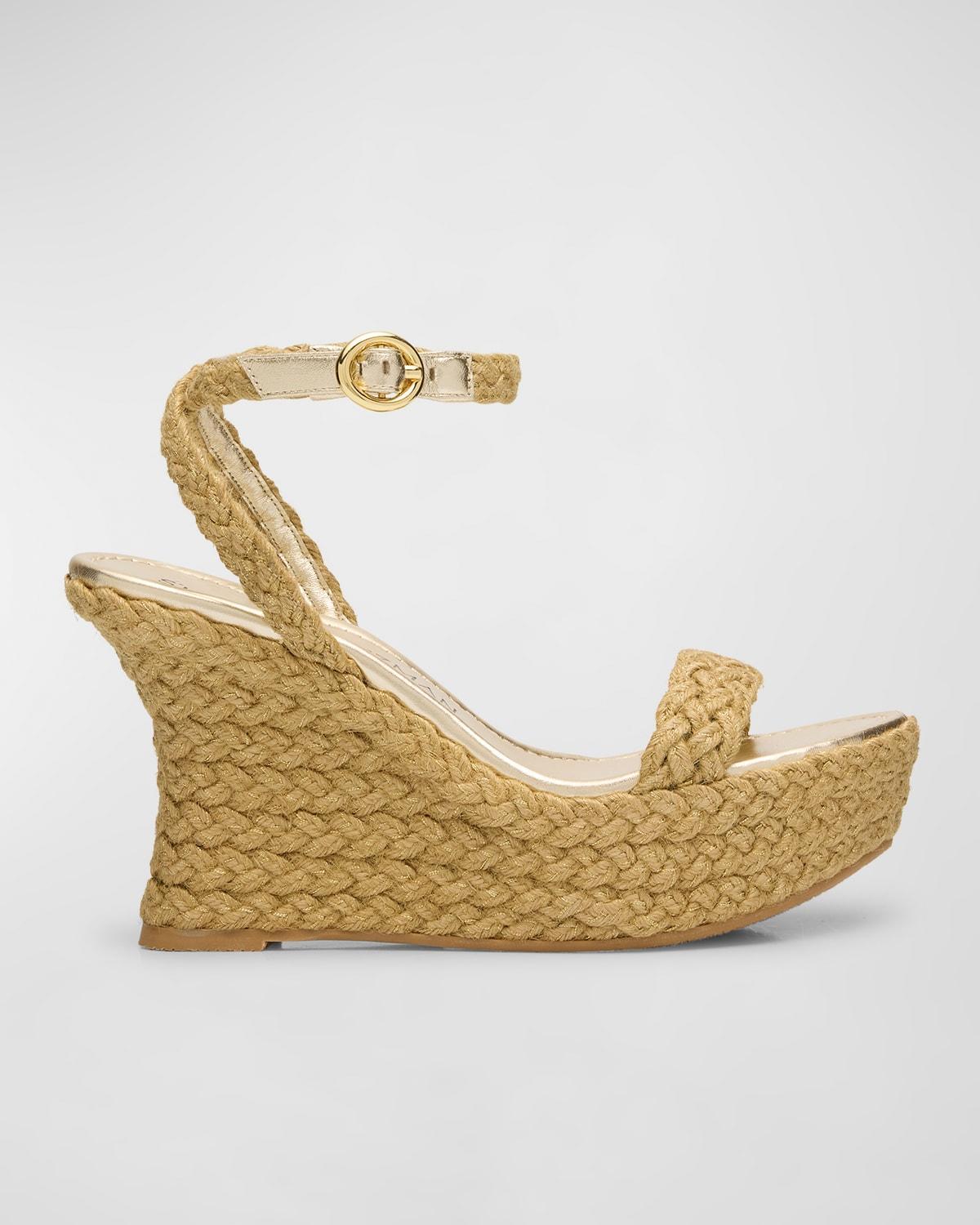 Stuart Weitzman Womens Braida Strap Espadrille Wedge Sandals Product Image