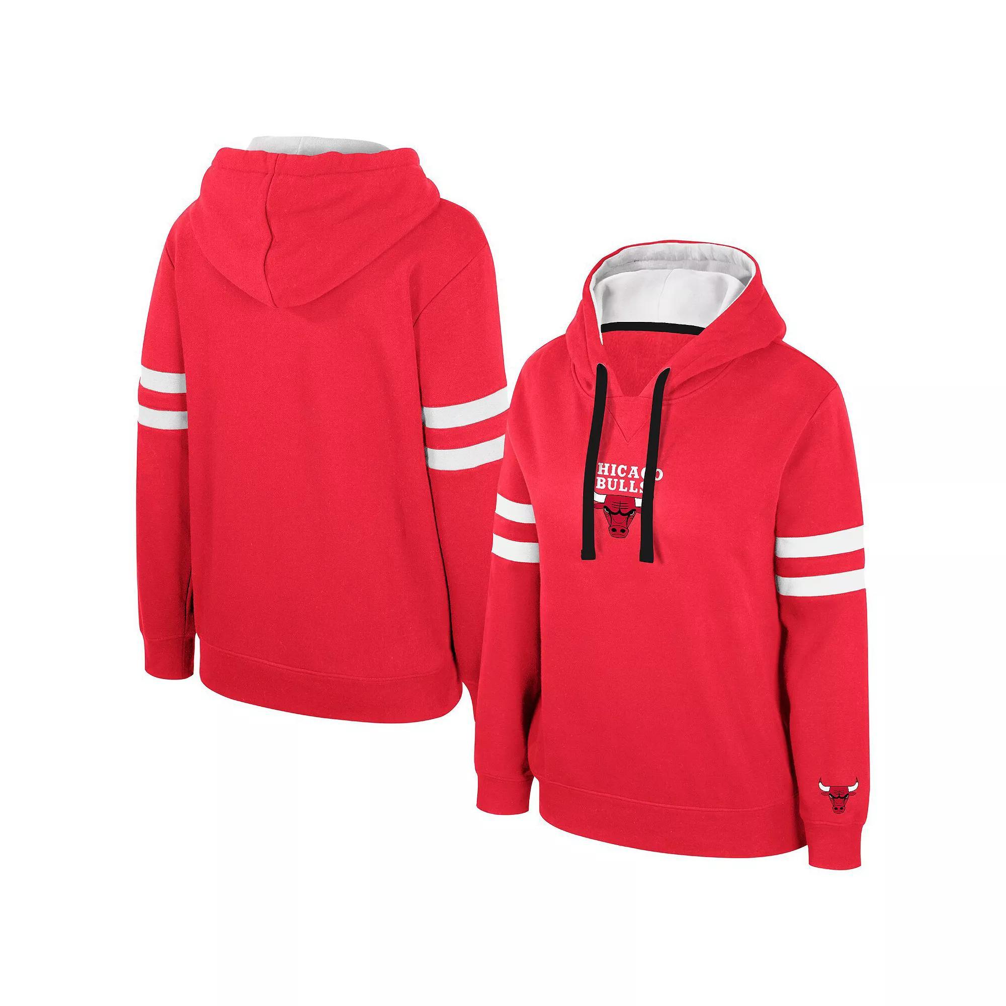 Women's Stadium Essentials Red Chicago Bulls Road Game Pullover Hoodie,  Product Image