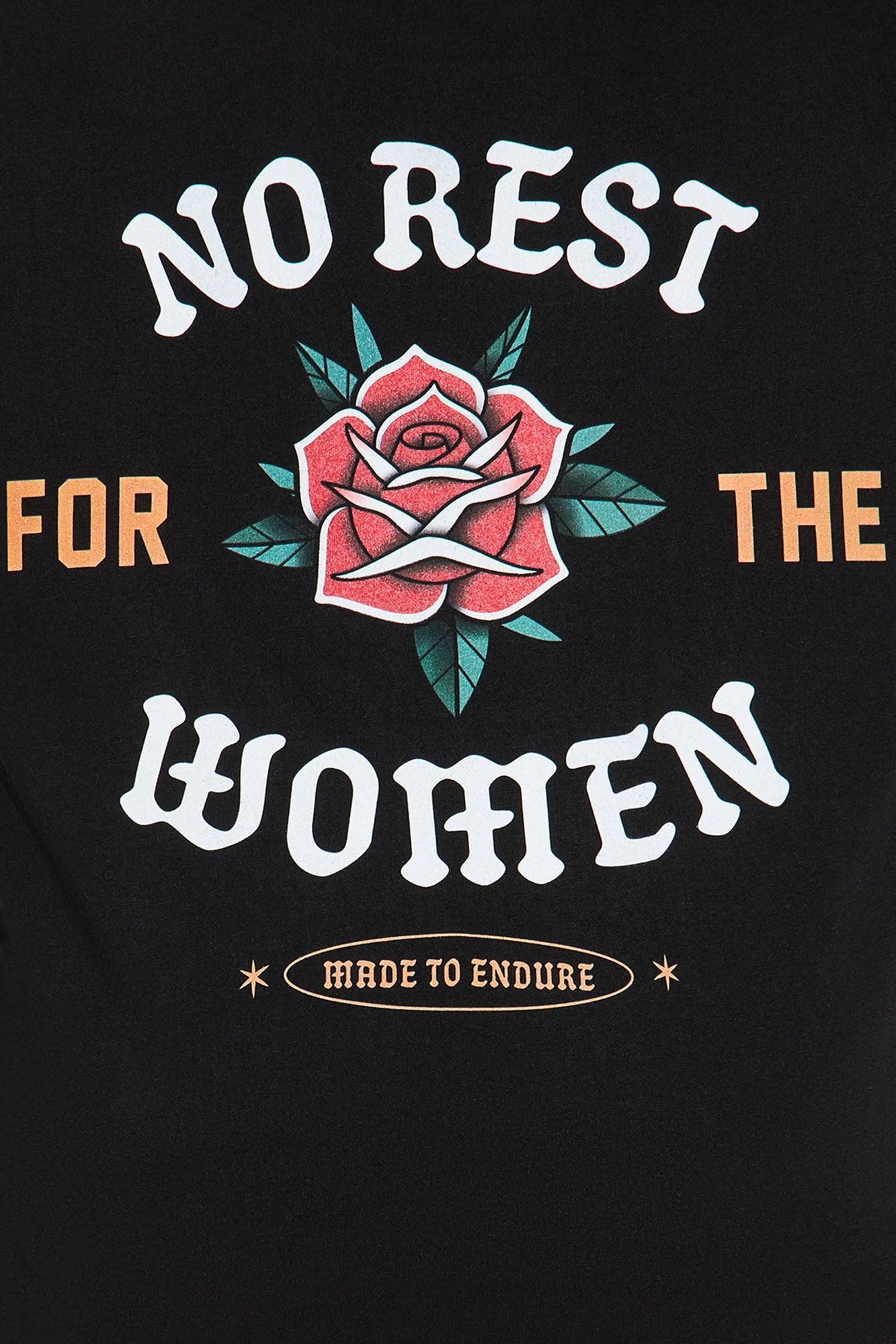 No Rest For The Women Oversized Tee - Black Product Image