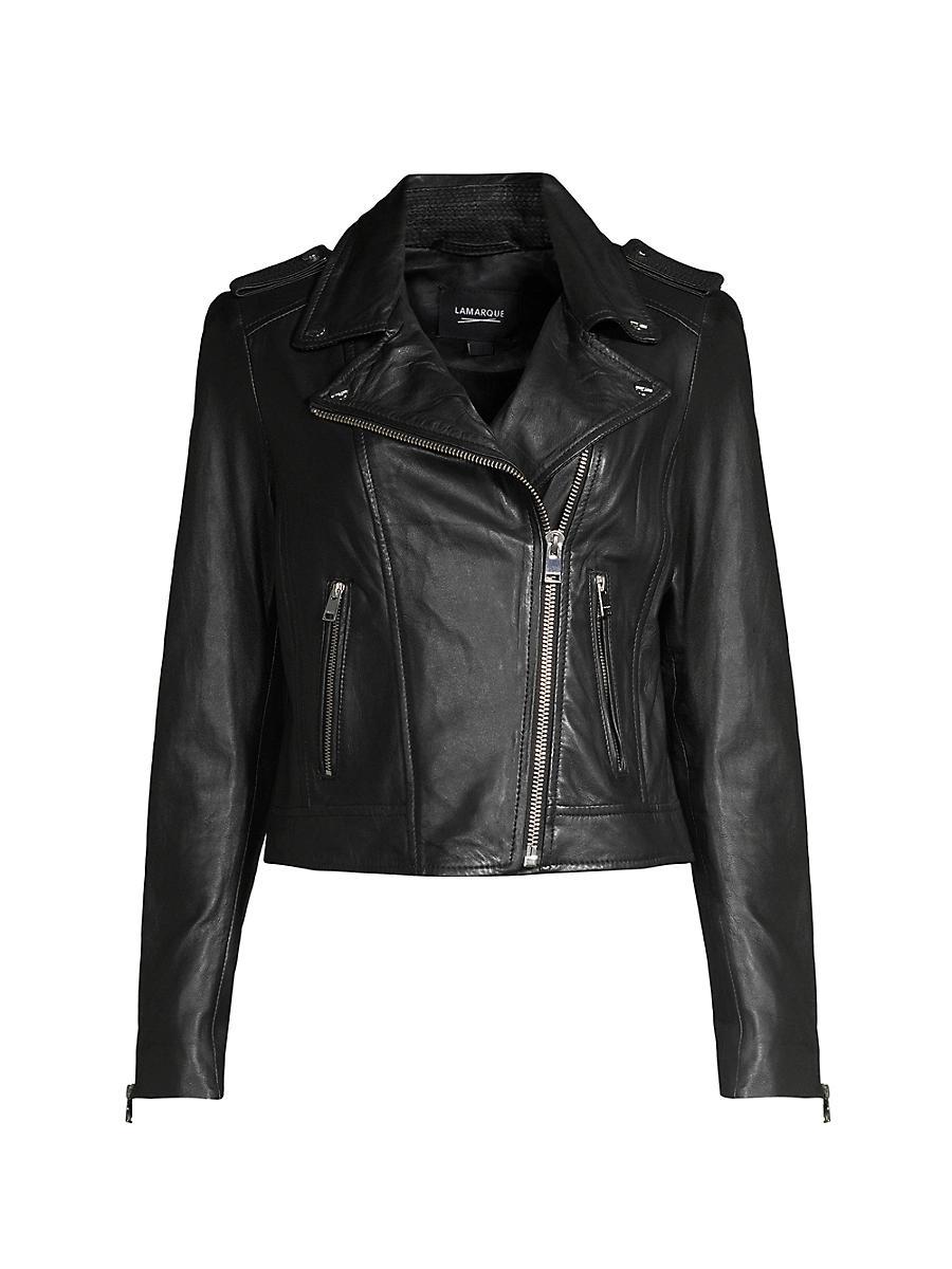 Womens Donna Leather Jacket Product Image