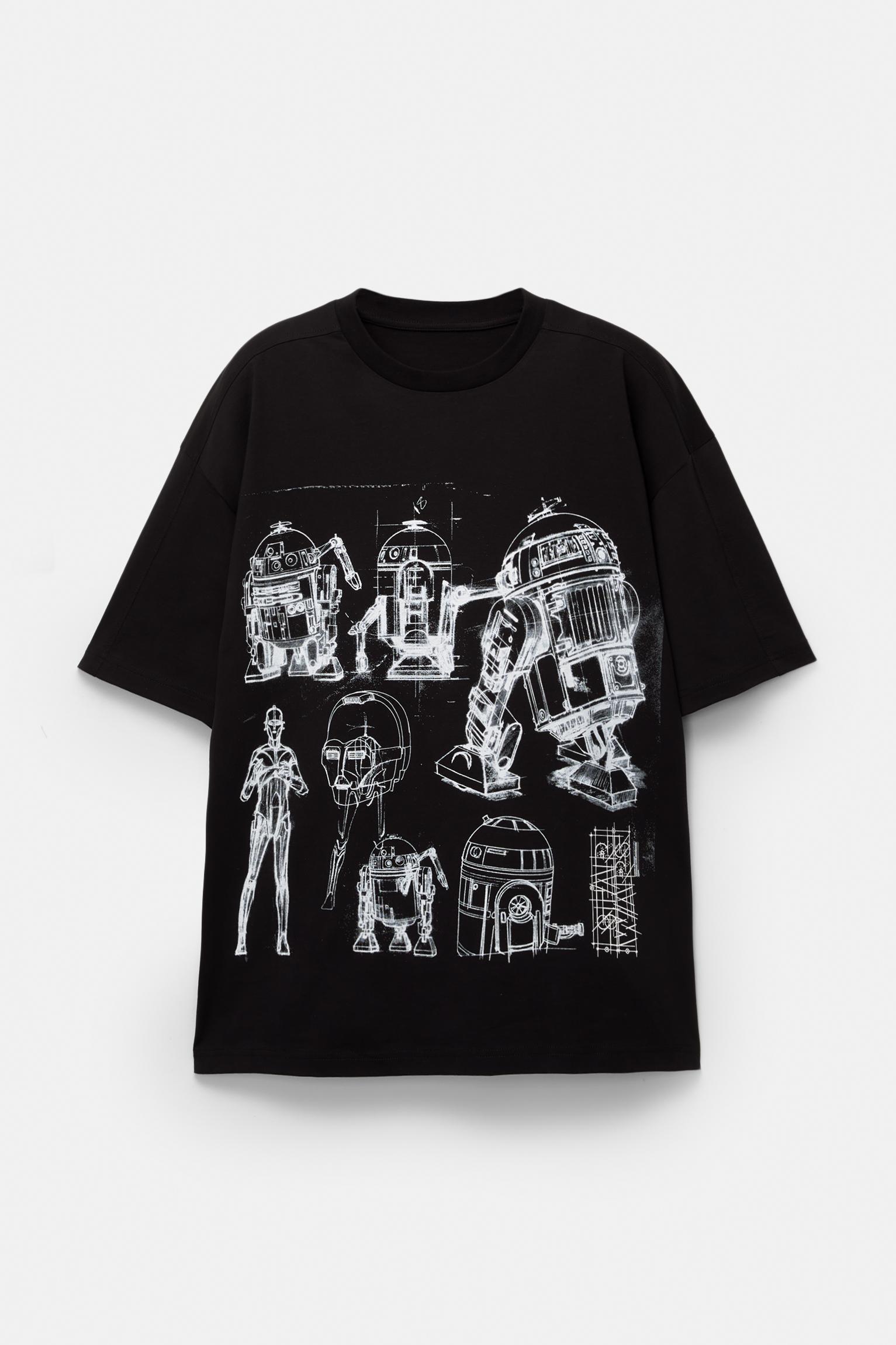 Black Star Wars T-shirt Product Image