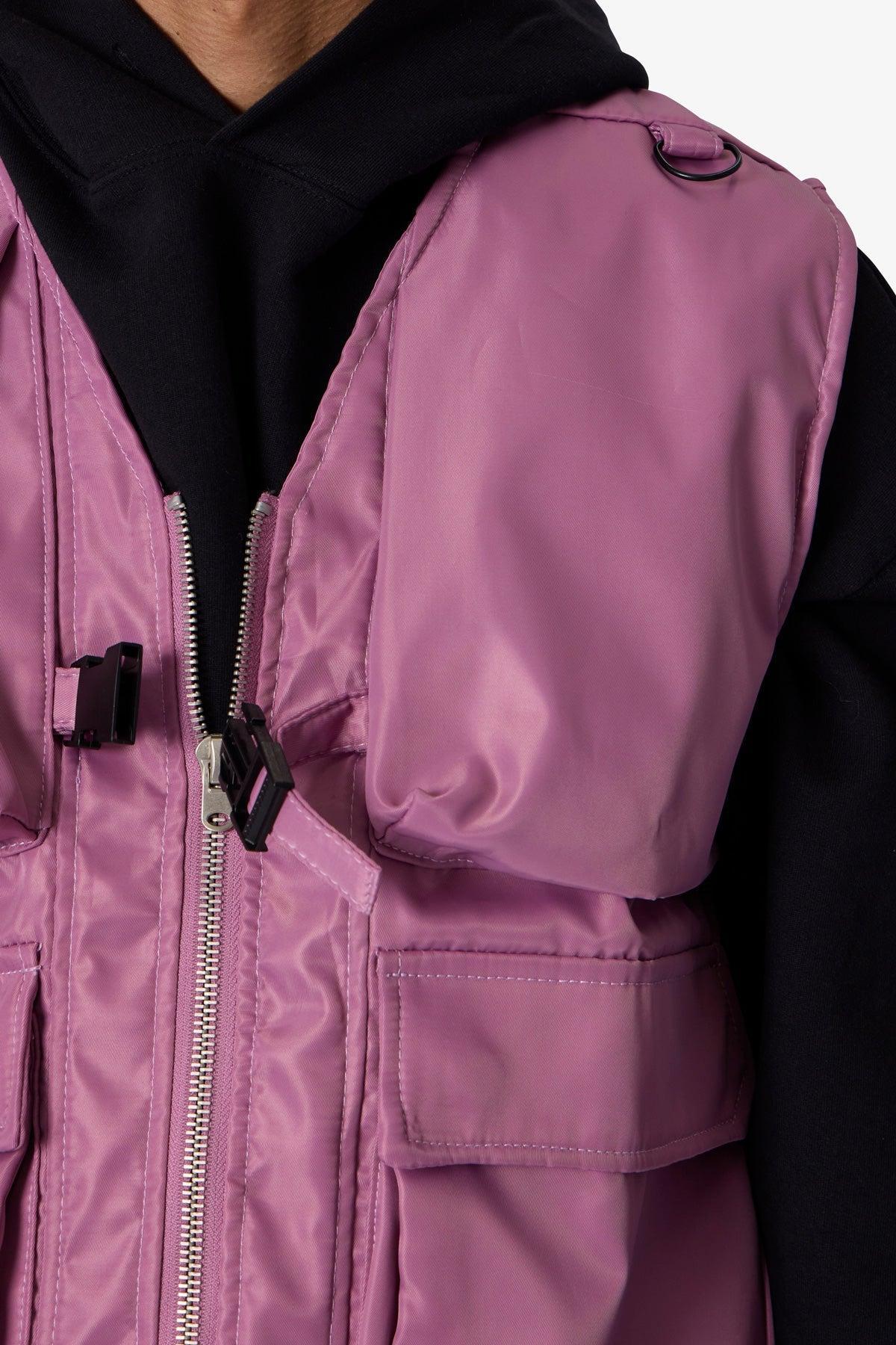 Nylon Utility Vest - Pink Product Image