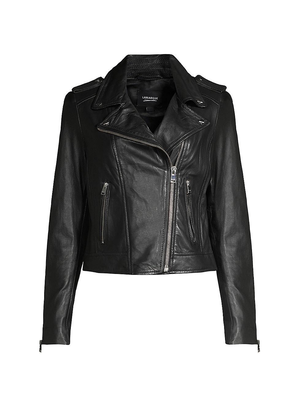 Womens Donna Leather Jacket Product Image