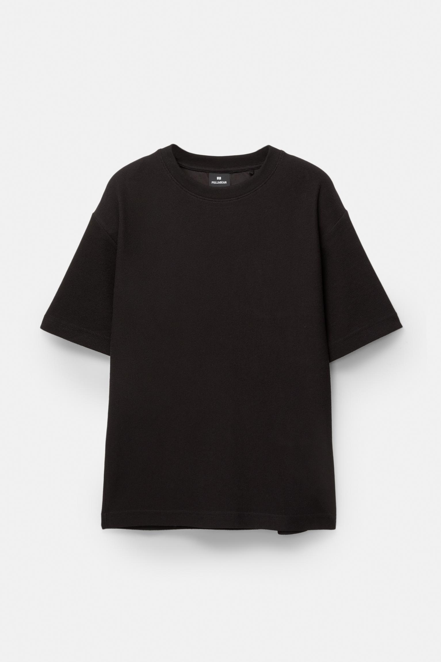 Textured short sleeve sweatshirt Product Image