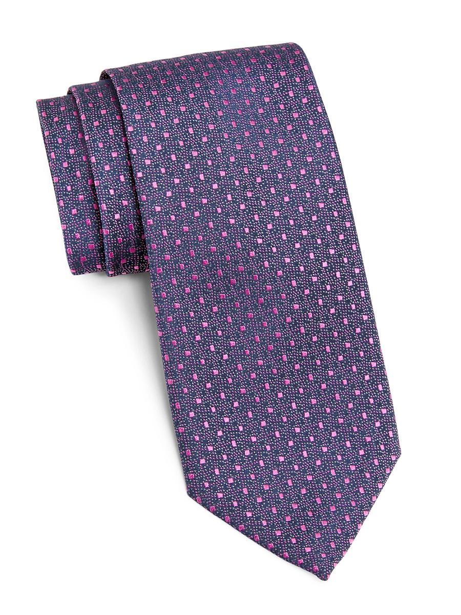 Mens Dot Silk Tie Product Image