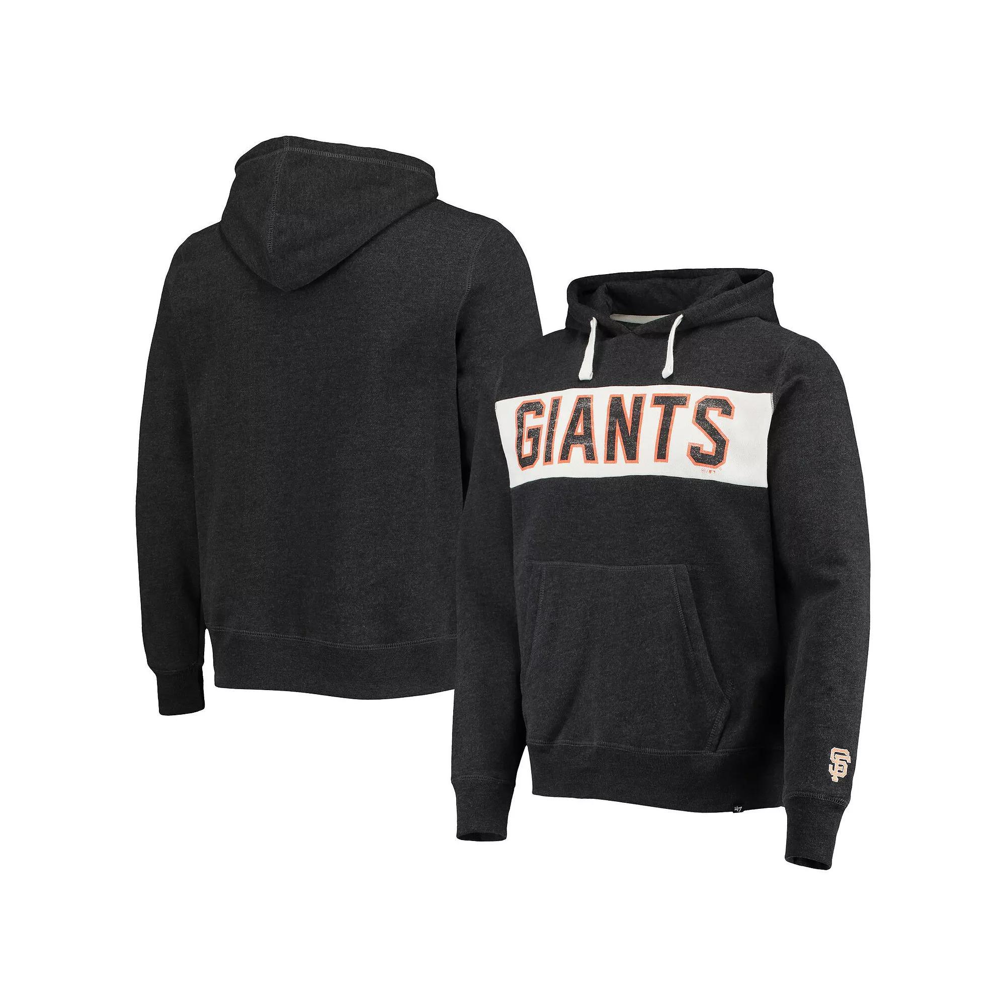 Men's '47 Black San Francisco Giants Team Pullover Hoodie, Size: 3XL Product Image
