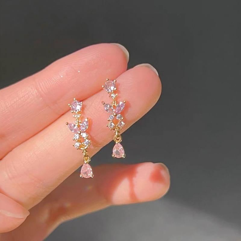 Butterfly Rhinestone Earrings Product Image