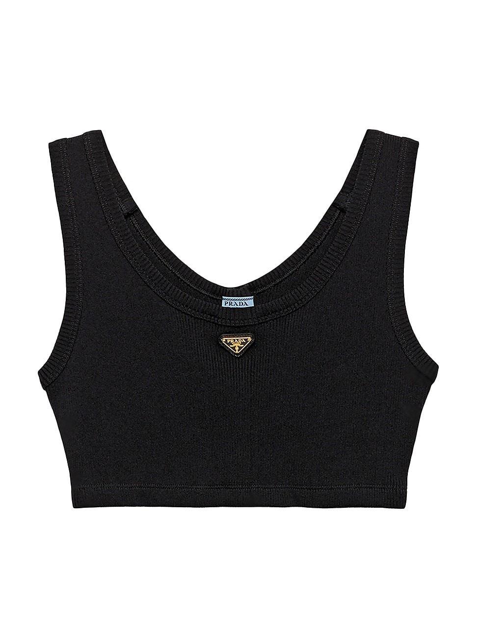 Womens Ribbed Jersey Tank Top Product Image