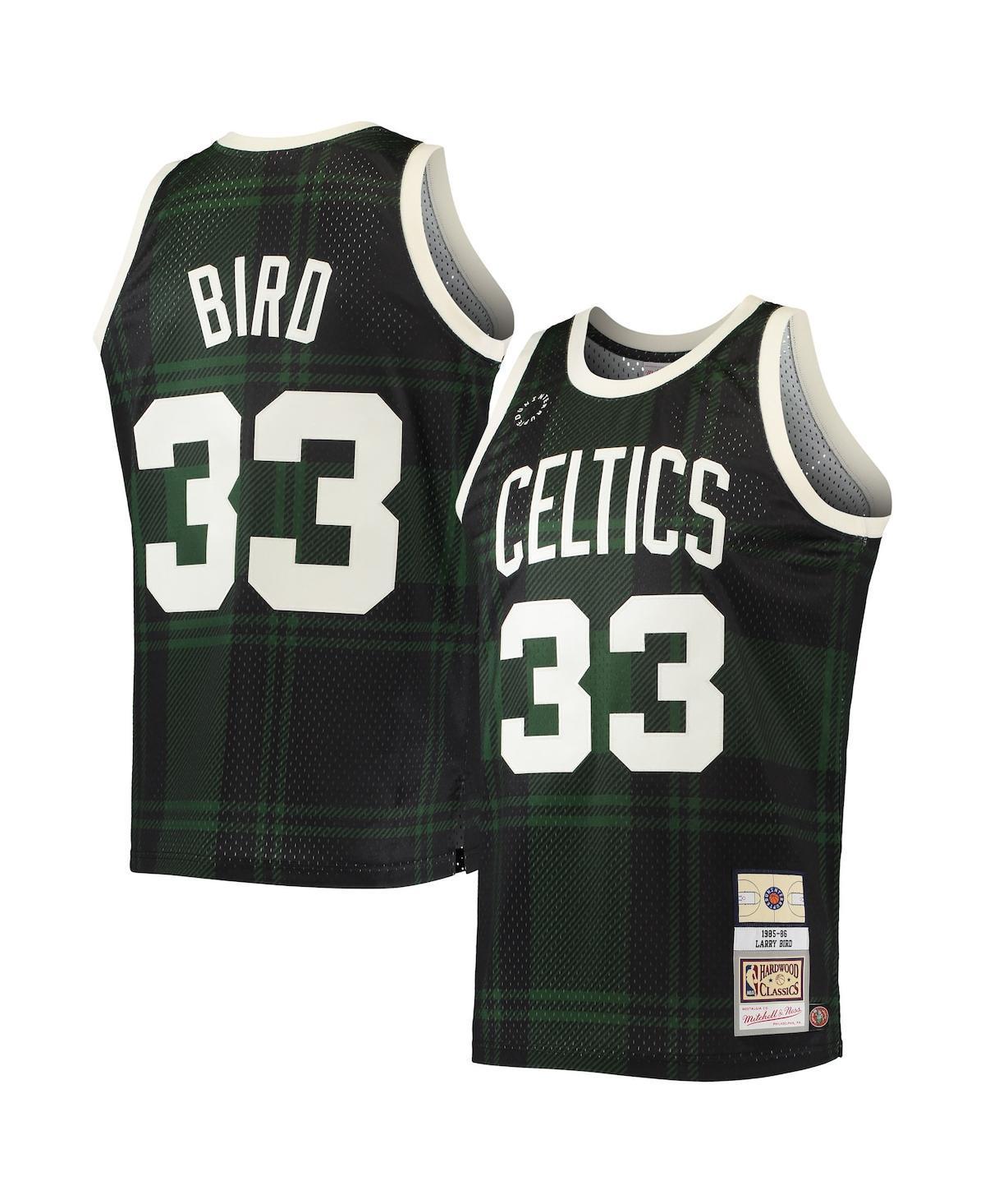 Mens Mitchell & Ness Larry Bird Boston Celtics 1985-86 Hardwood Classics Uninterrupted Swingman Jersey Product Image