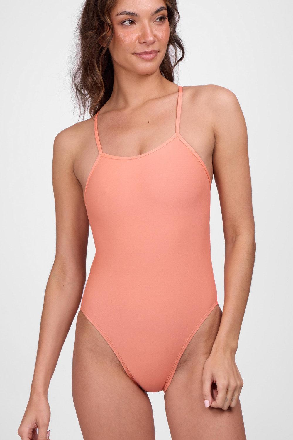 Jackson One Piece Swimsuit -Tangelo Female Product Image