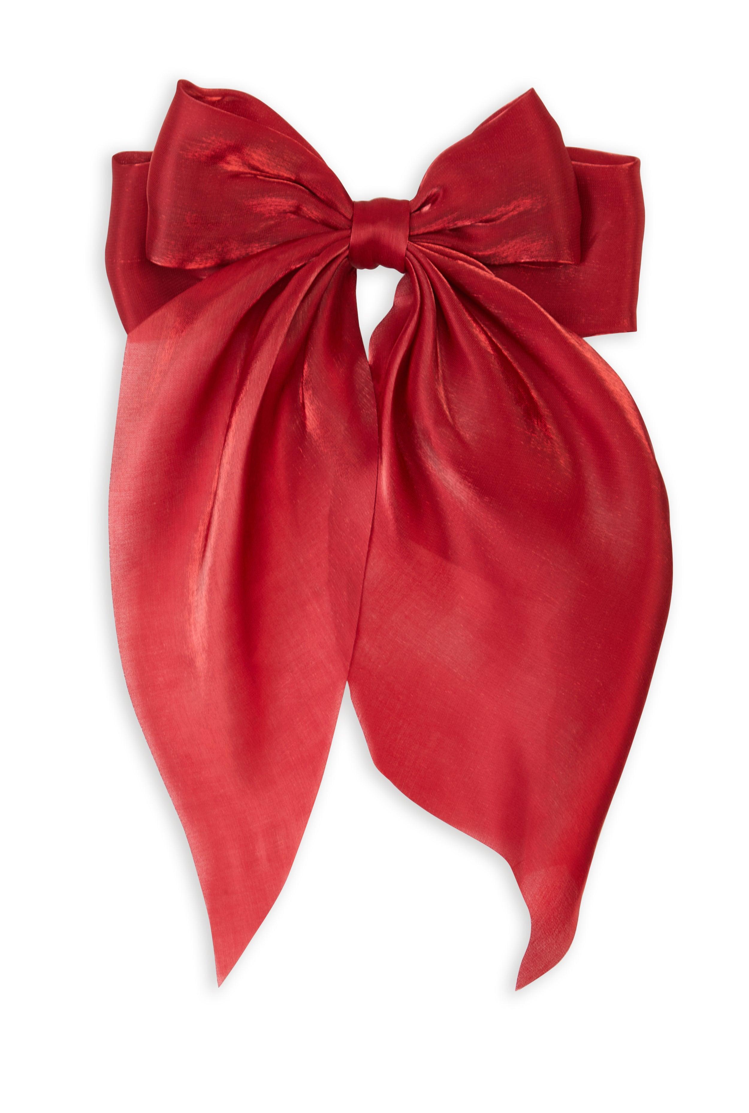 Womens Chiffon Bow Hair Clip Product Image