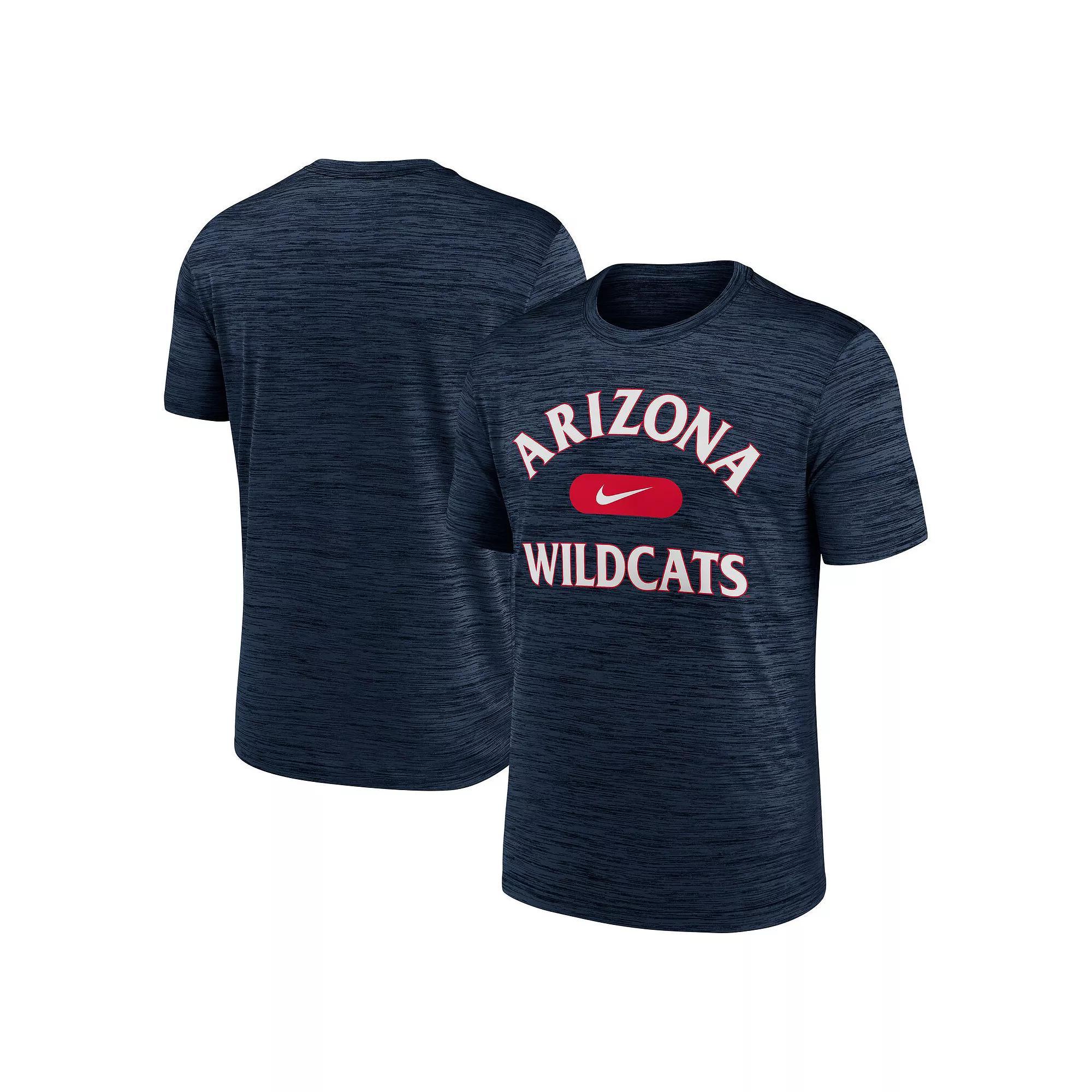 Men's Nike Navy Arizona Wildcats Velocity Mascot Performance T-Shirt, Size: Medium, Blue Product Image