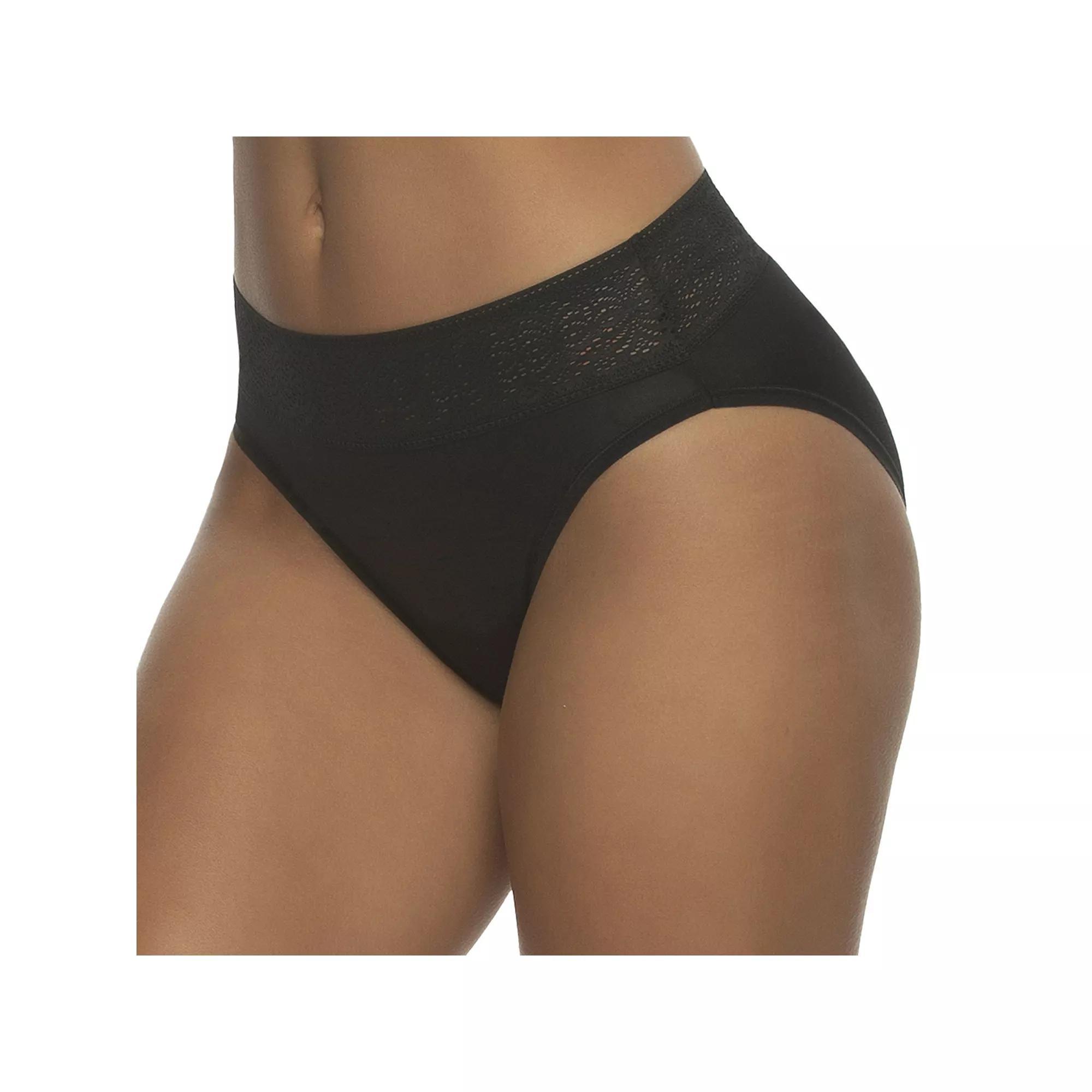 Women's Jezebel Serene High-Cut Panty 630164, Size: Large, Black Product Image