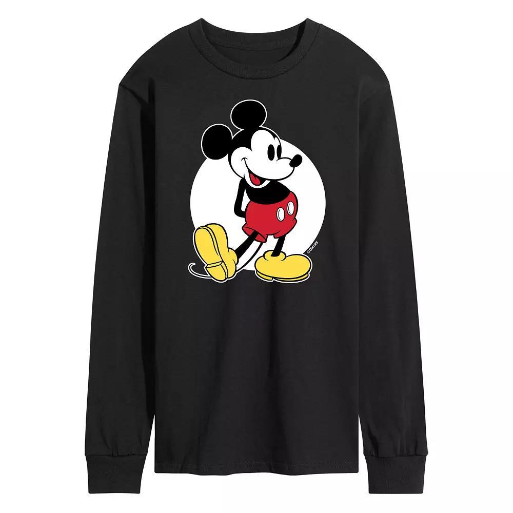 Disney's Mickey Mouse Men's Classic Long Sleeve Graphic Tee,  Product Image