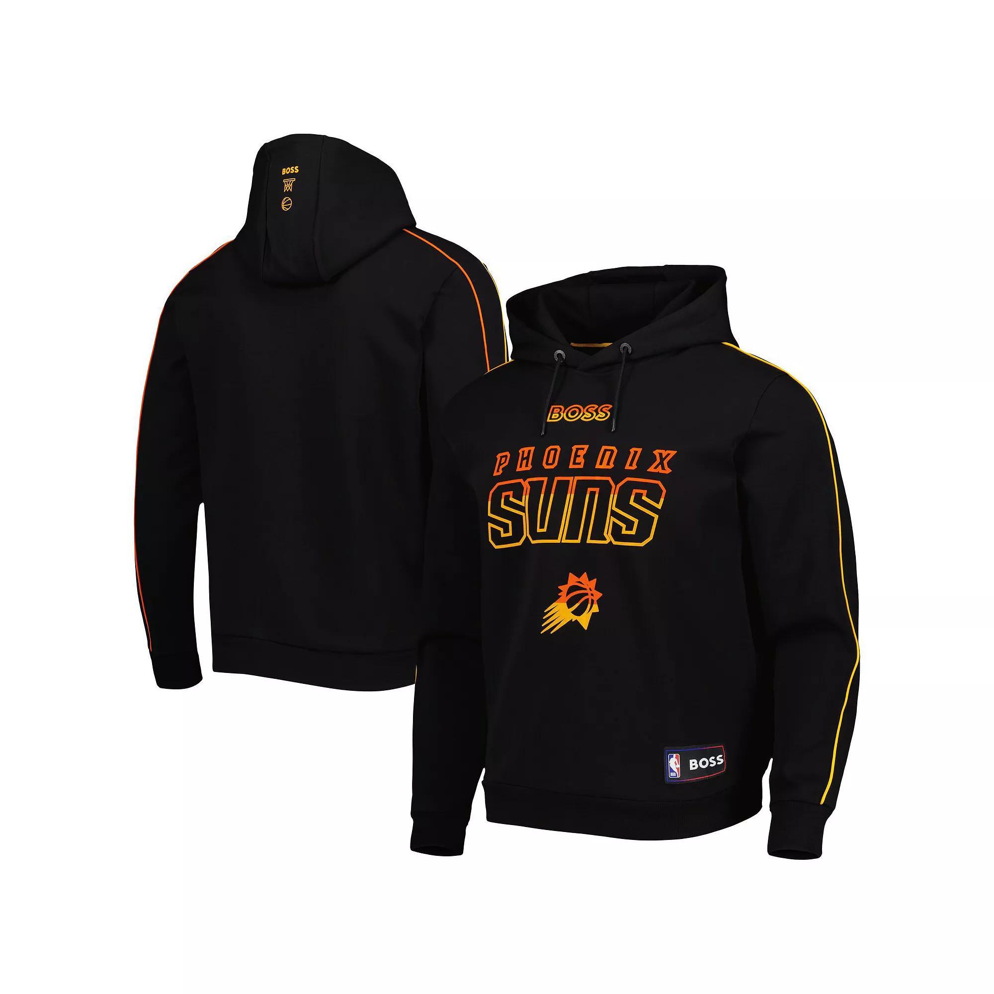 Mens NBA x Hugo Boss Black Phoenix Suns Team Bounce Tri-Blend Pullover Hoodie Product Image