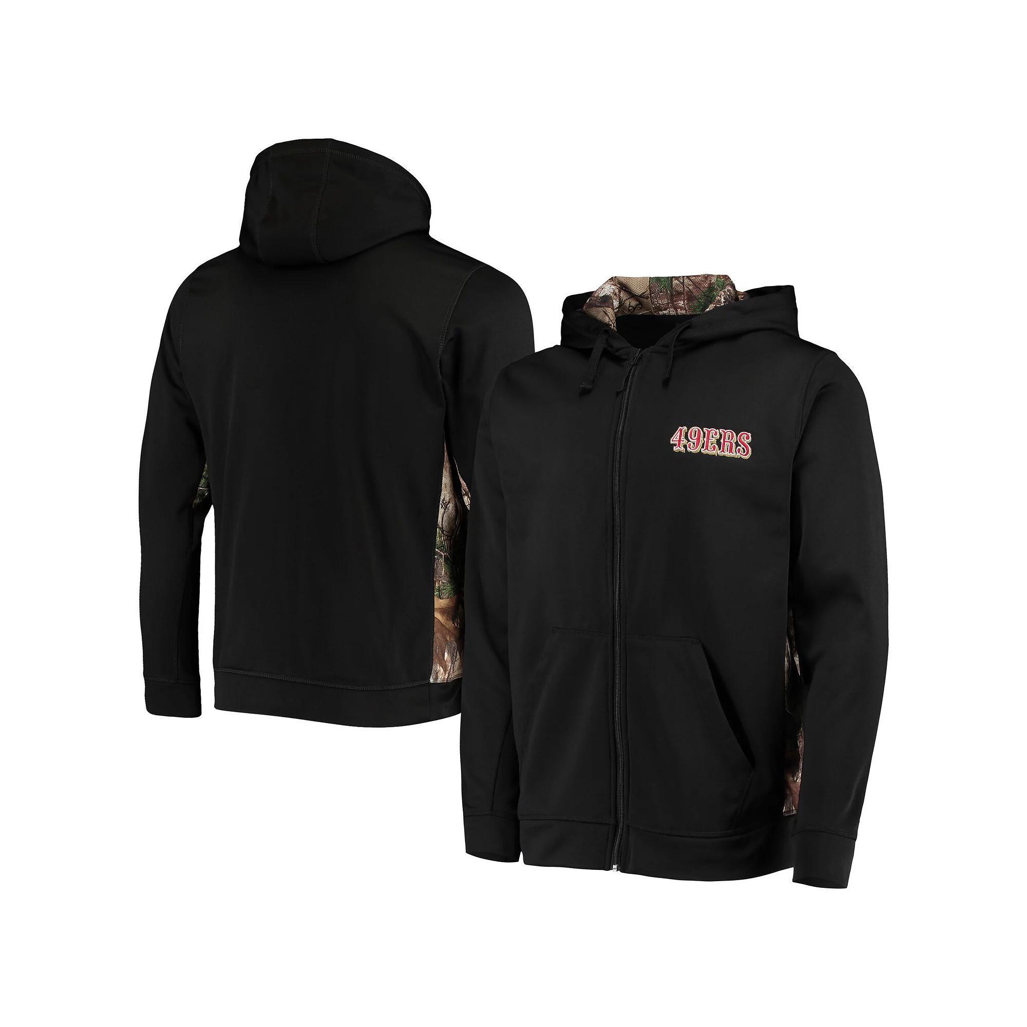 Men's Dunbrooke Black/Realtree Camo San Francisco 49ers Decoy Tech Fleece Full-Zip Hoodie, Size: Small Product Image
