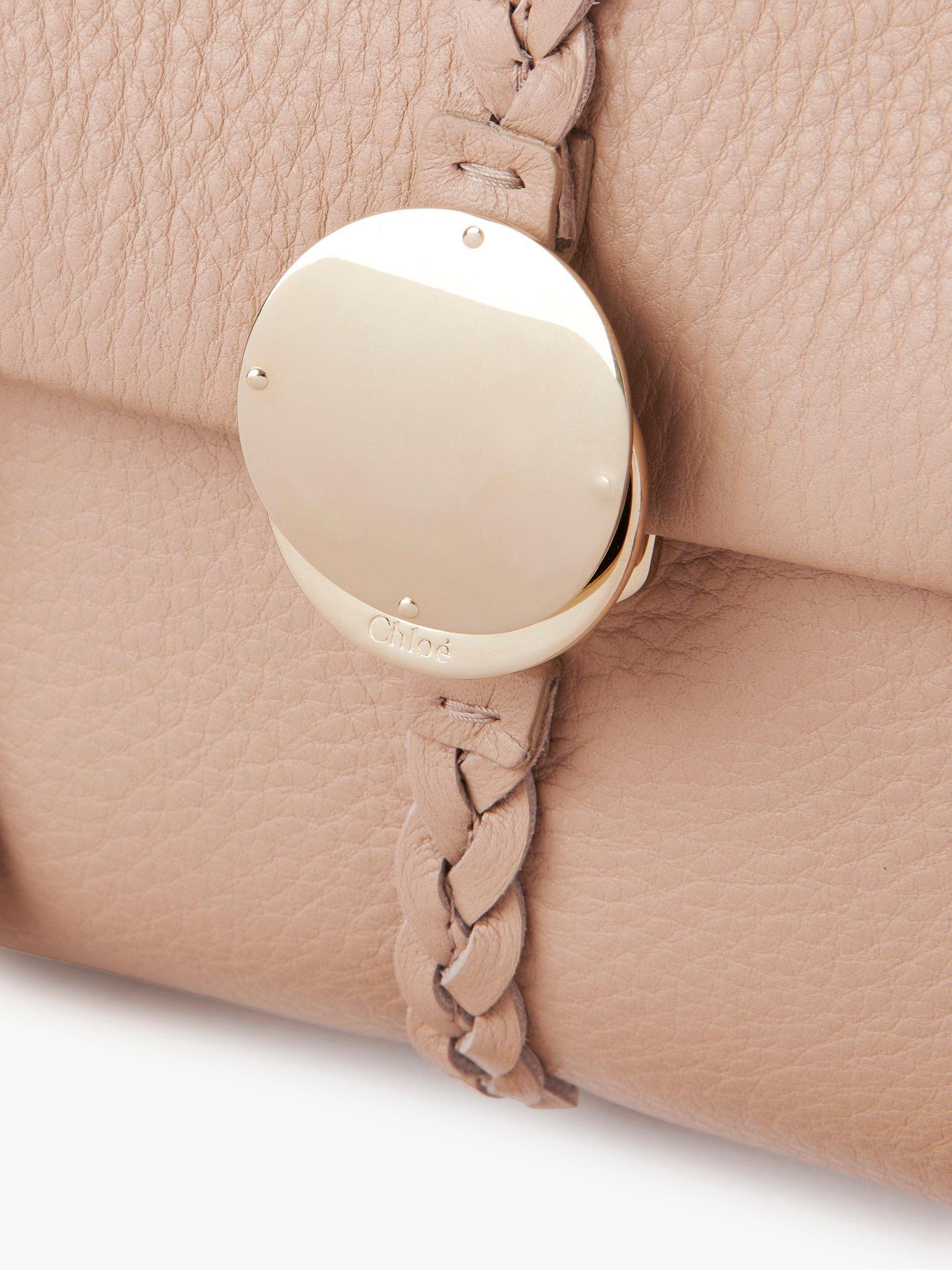 Small Penelope soft shoulder bag in grained leather Product Image