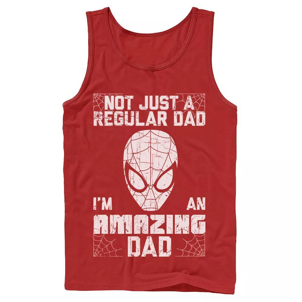 Men's Marvel Spider-Man Father's Day Not Regular Tank Top, Size: XL, Red Product Image