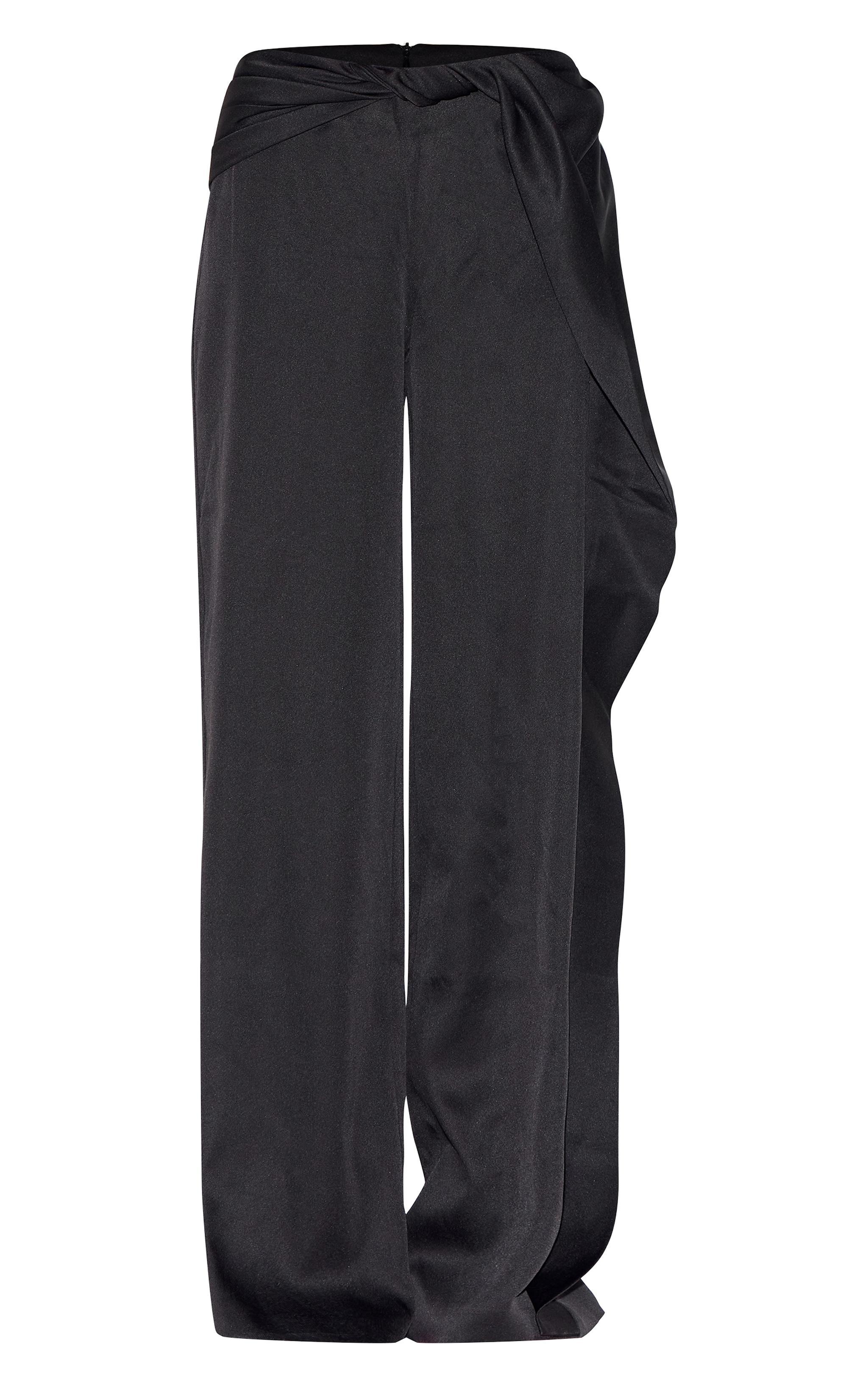 Black Twist Detail Pants Product Image