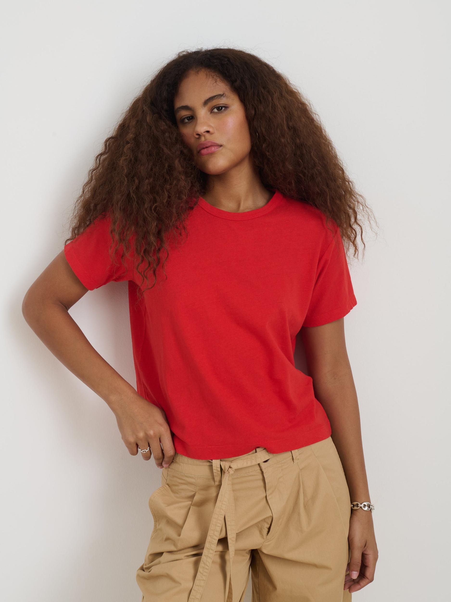 Garcon Tee In Linen Cotton Product Image