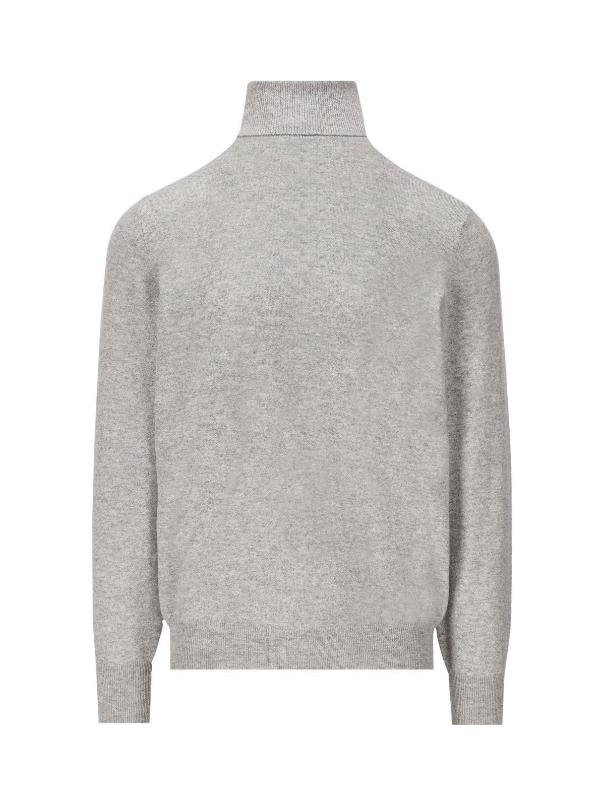 BRUNELLO CUCINELLI Turtleneck Jumper In Ciottolo Product Image