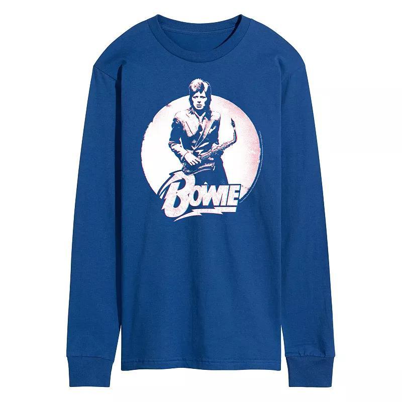 Mens David Bowie Distressed Long Sleeve Tee Product Image