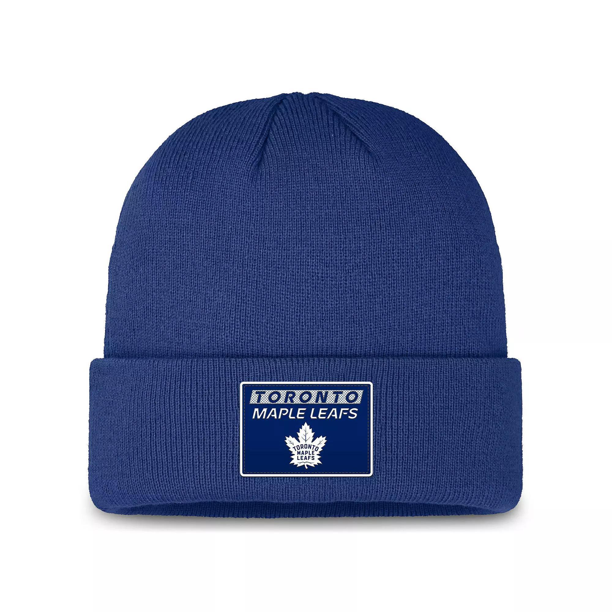 Men's Fanatics Blue Toronto Maple Leafs Authentic Pro Cuffed Knit Hat, Mpl Blue Product Image