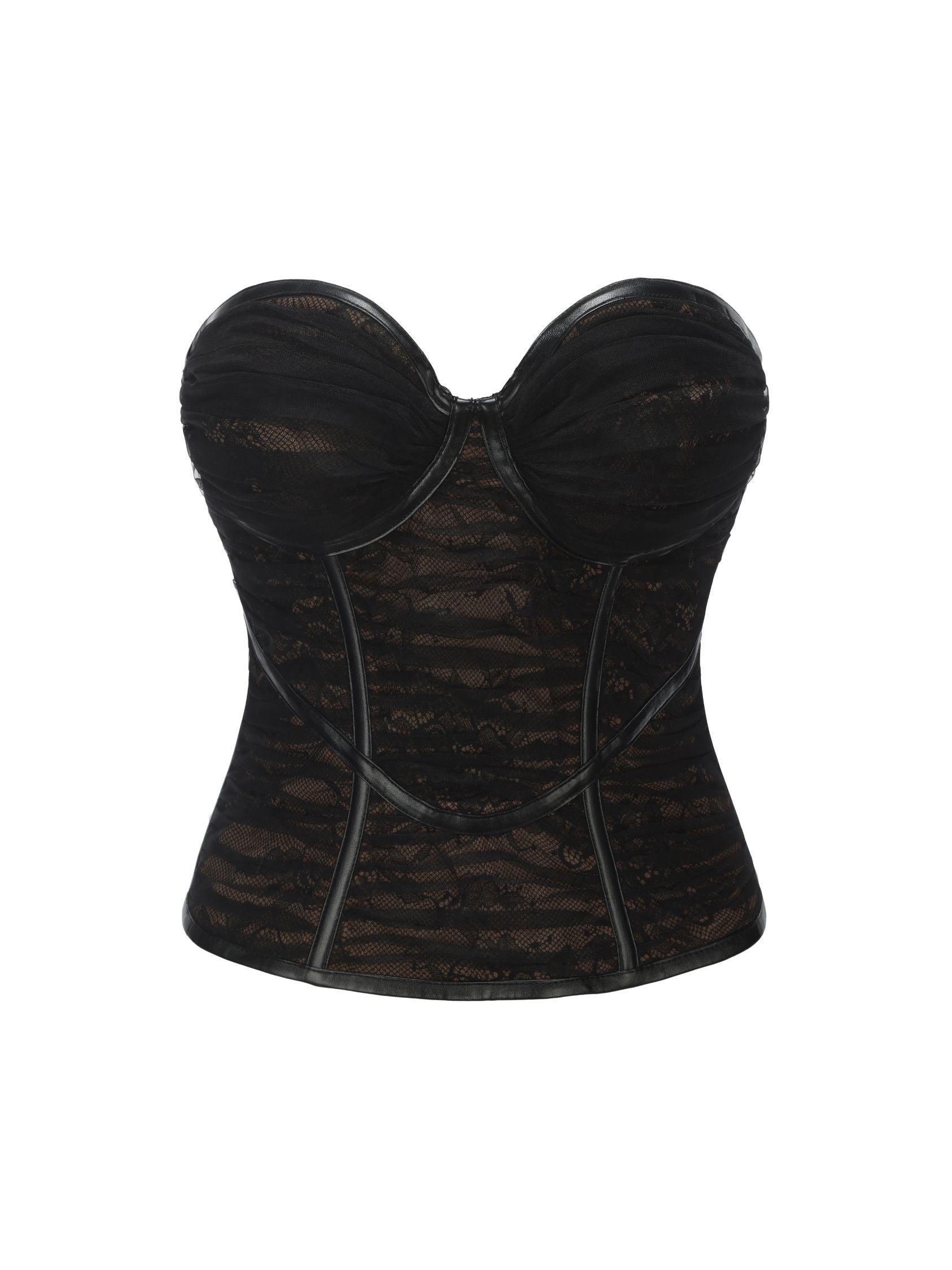 Cara Bustier Top (Black) (Final Sale) Product Image