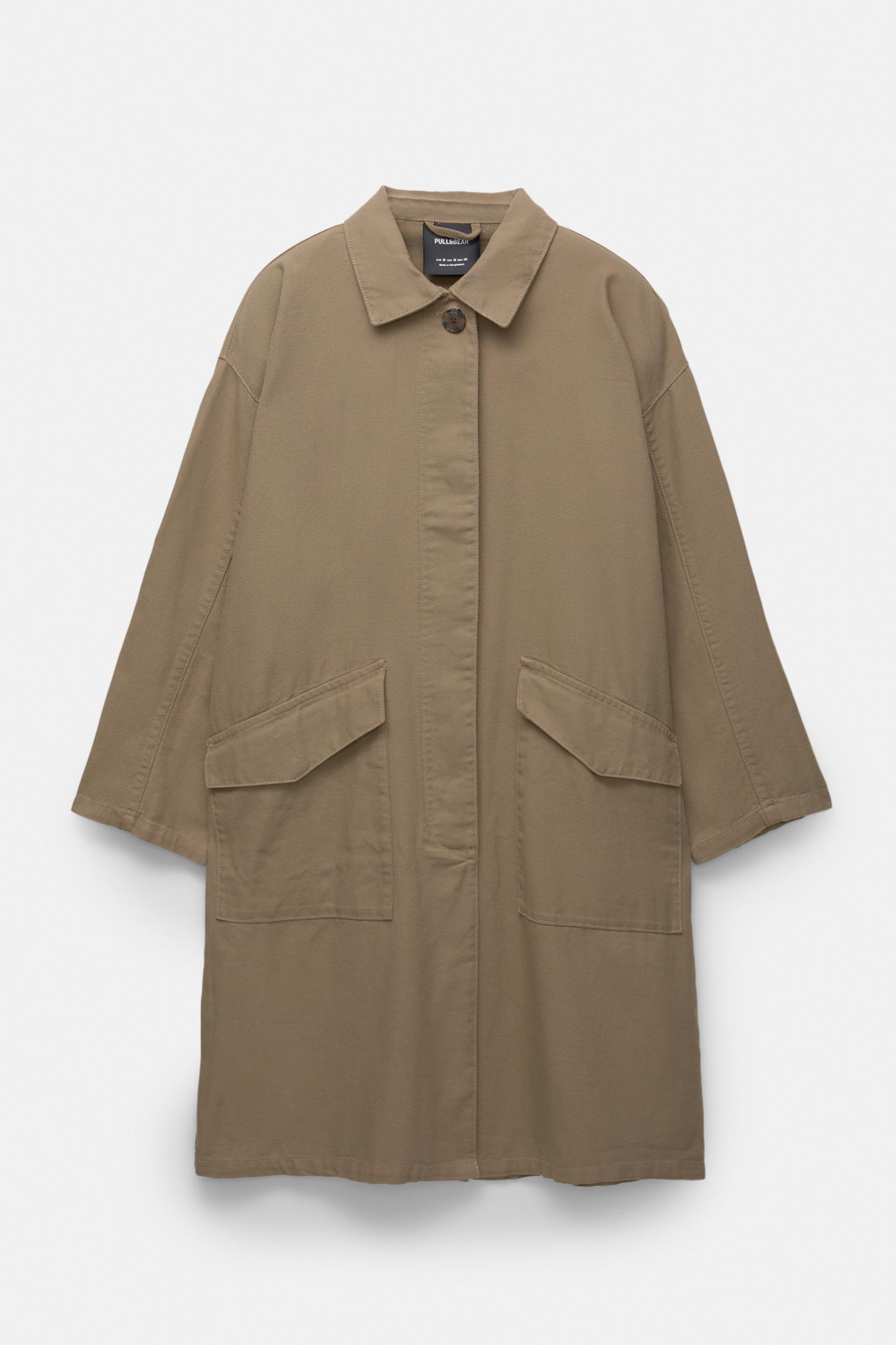 Oversize coat with pockets Product Image