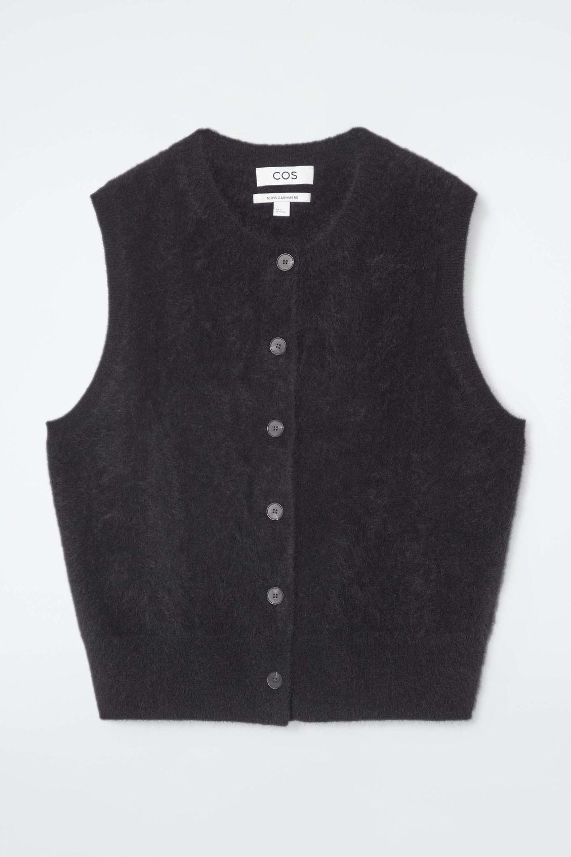 PURE BRUSHED-CASHMERE VEST Product Image