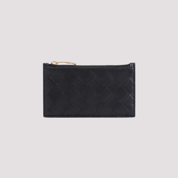 Zipped Card Case In Black Product Image