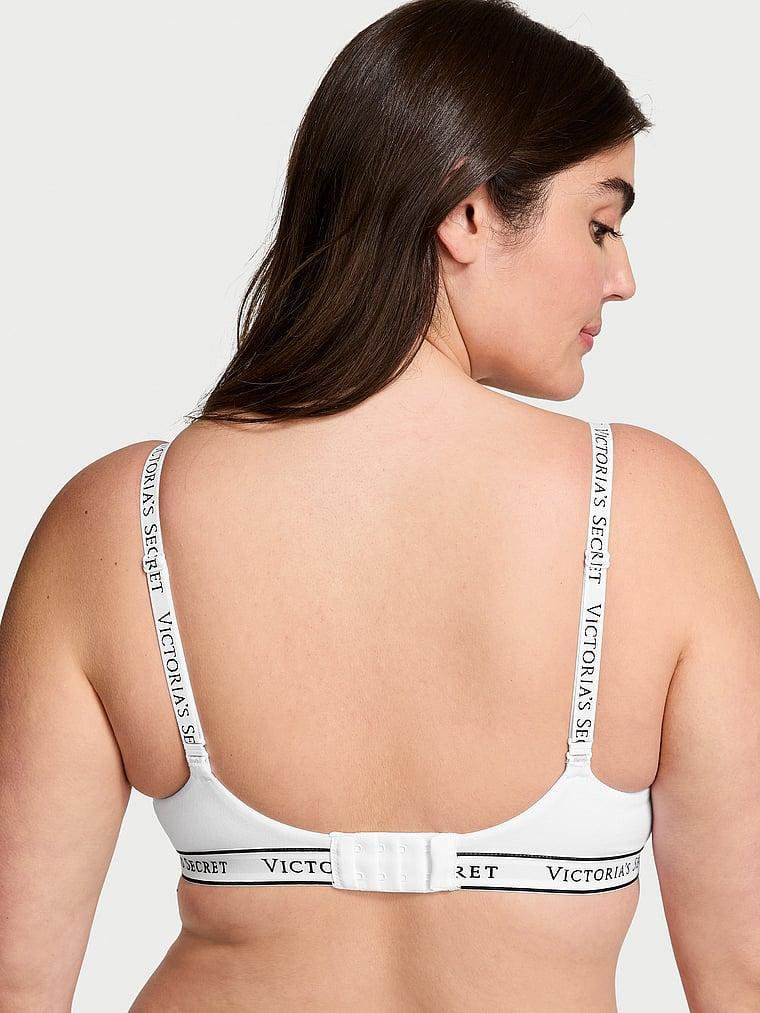 Lightly Lined Full-Coverage Cotton Bra Product Image