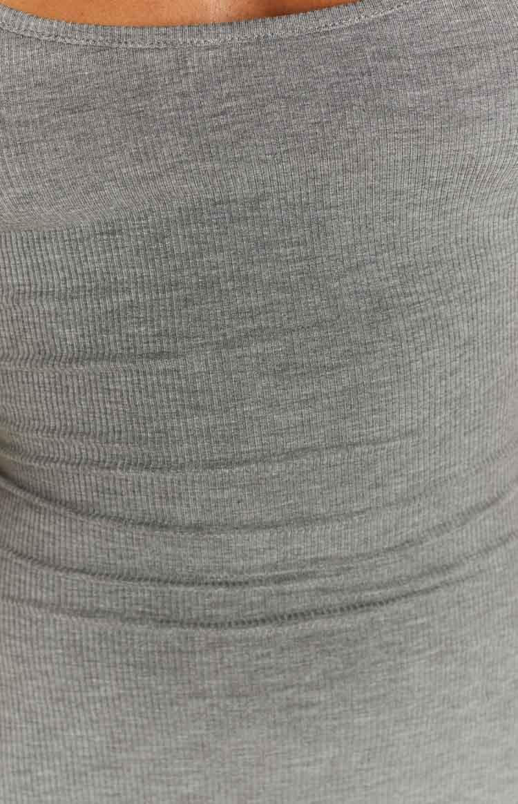 Ingrid Grey Mini Slip Dress Product Image