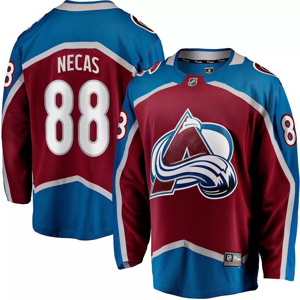 Men's Fanatics Martin Necas Burgundy Colorado Avalanche Breakaway Player Jersey,  Product Image