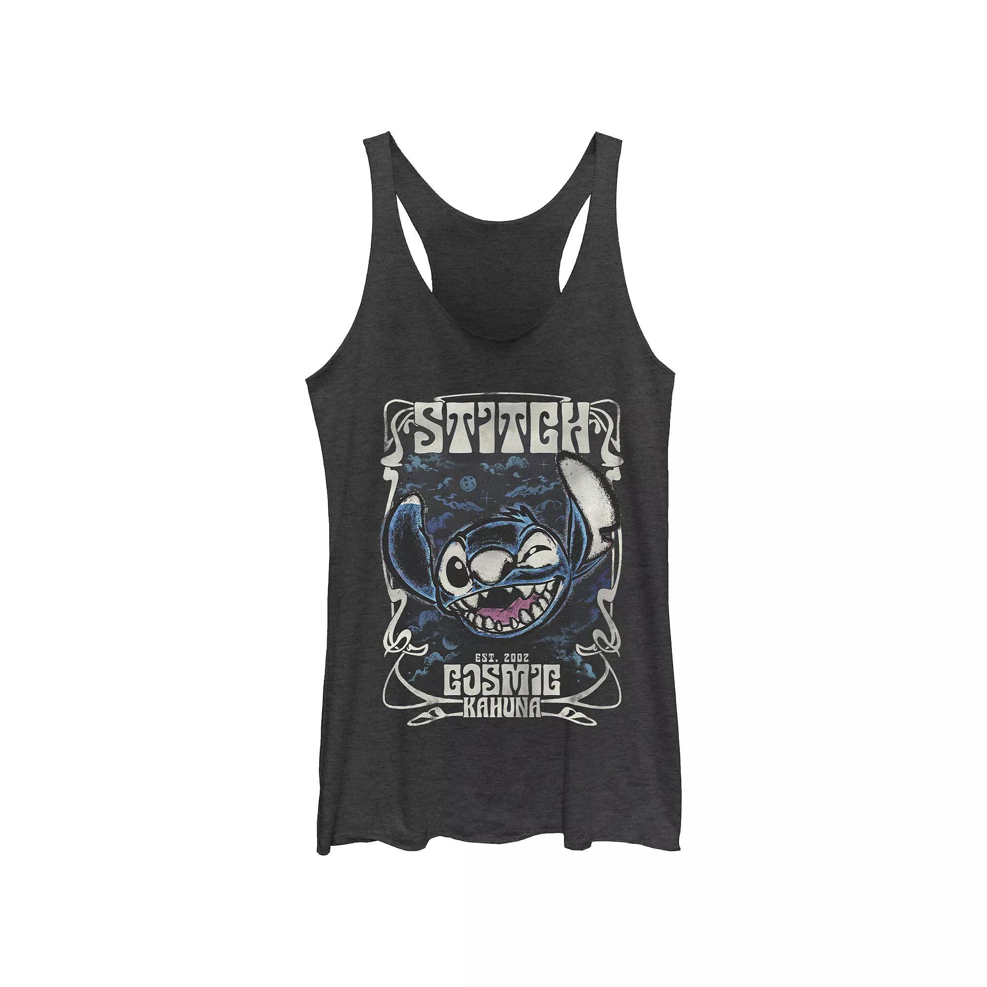 Disney's Lilo & Stitch Est. 2002 Cosmic Kahuna Juniors' Tri-Blend Racerback Tank Top, Girl's,  Product Image
