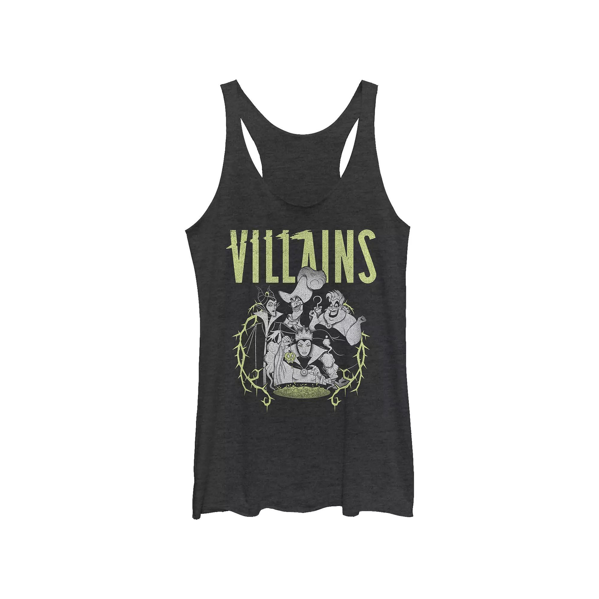 Disney Villains Thorny Frame Portrait Juniors' Tri-Blend Racerback Tank Top, Girl's,  Product Image