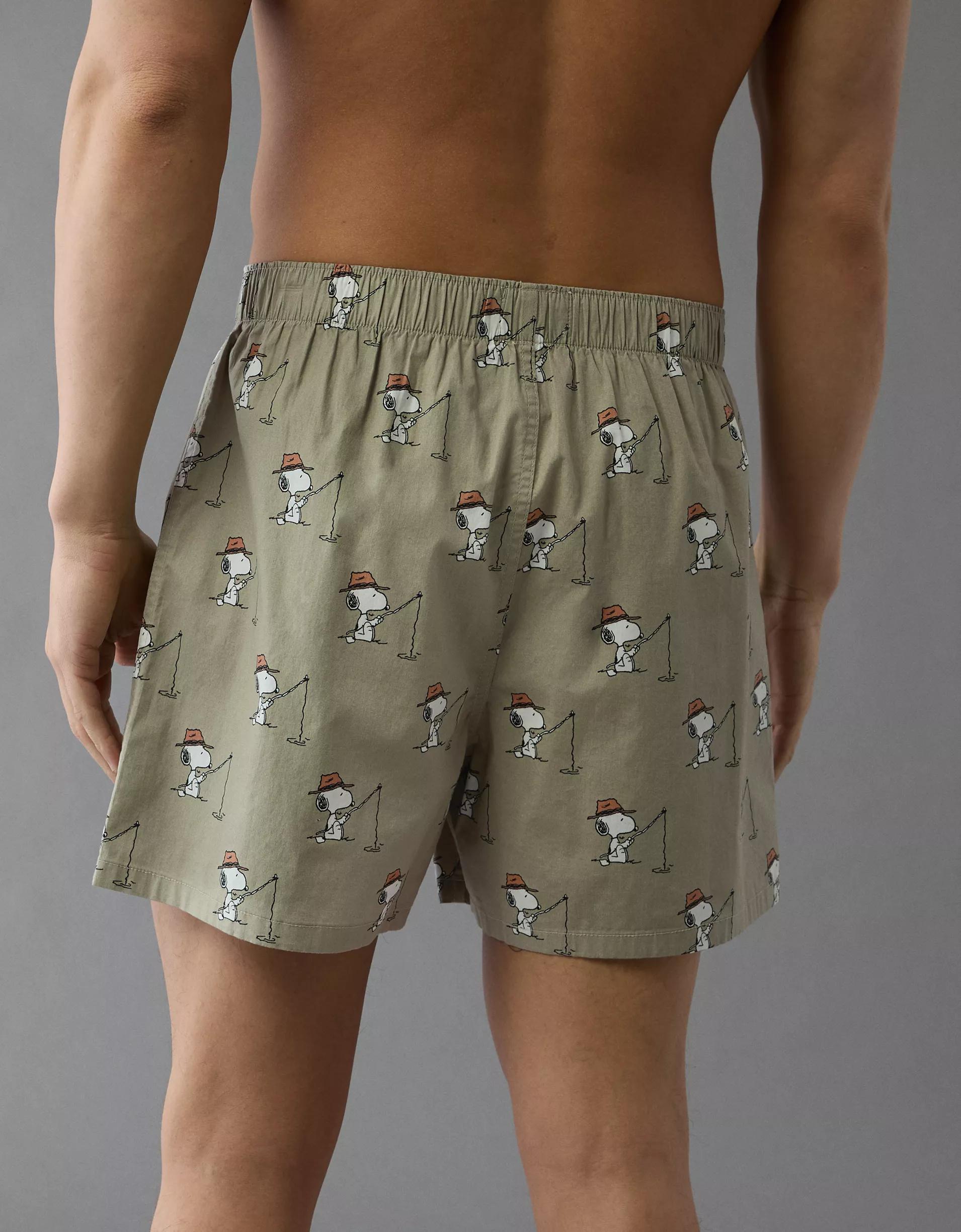 AEO Men's Snoopy Fishing Stretch Boxer Short Product Image
