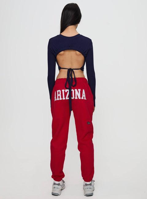 U of A Sweatpants Red Product Image