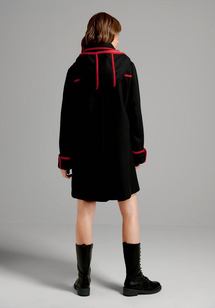 Black Licorice Wool Coat Product Image