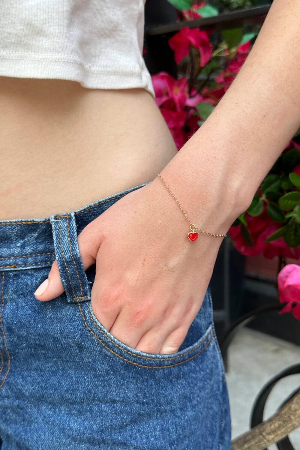 Red Heart Bracelet Product Image