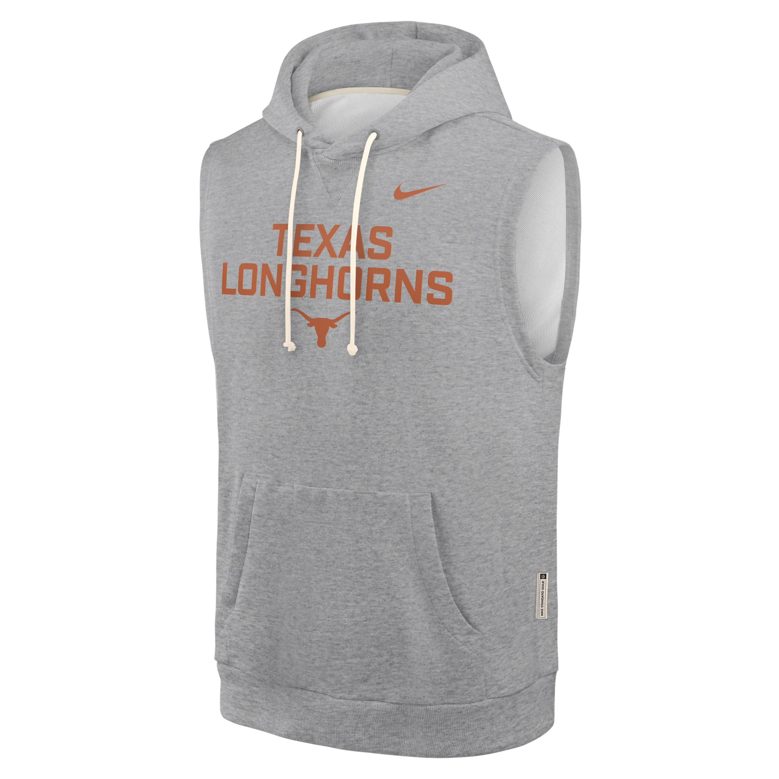Texas Sideline Nike Men's Dri-FIT College Sleeveless Pullover Hoodie Product Image