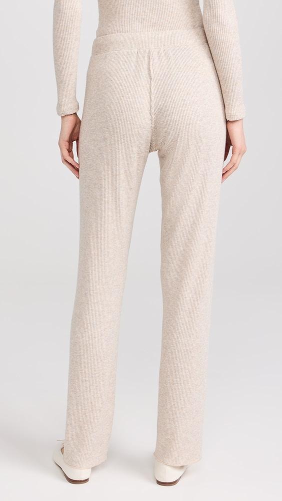 perfectwhitetee Sweater Rib Straight Leg Pants | Shopbop Product Image