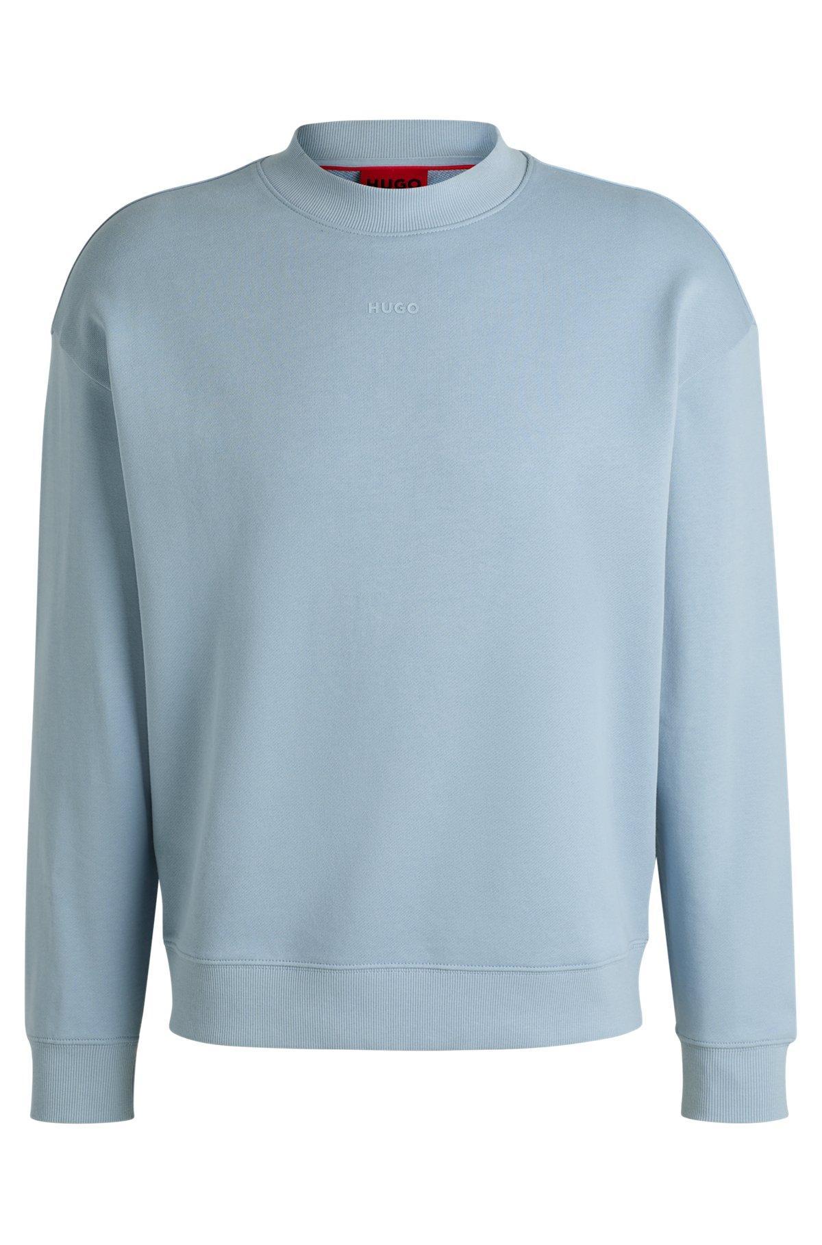Relaxed-fit sweatshirt in cotton terry with sleeve logo Product Image