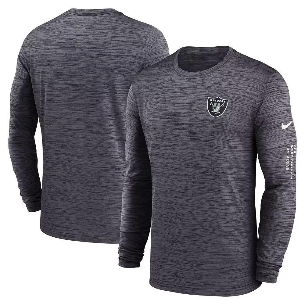 Men's Nike Black Las Vegas Raiders Velocity Long Sleeve T-Shirt,  Product Image