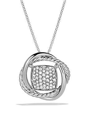 11mm Pave Diamond Infinity Necklace Product Image