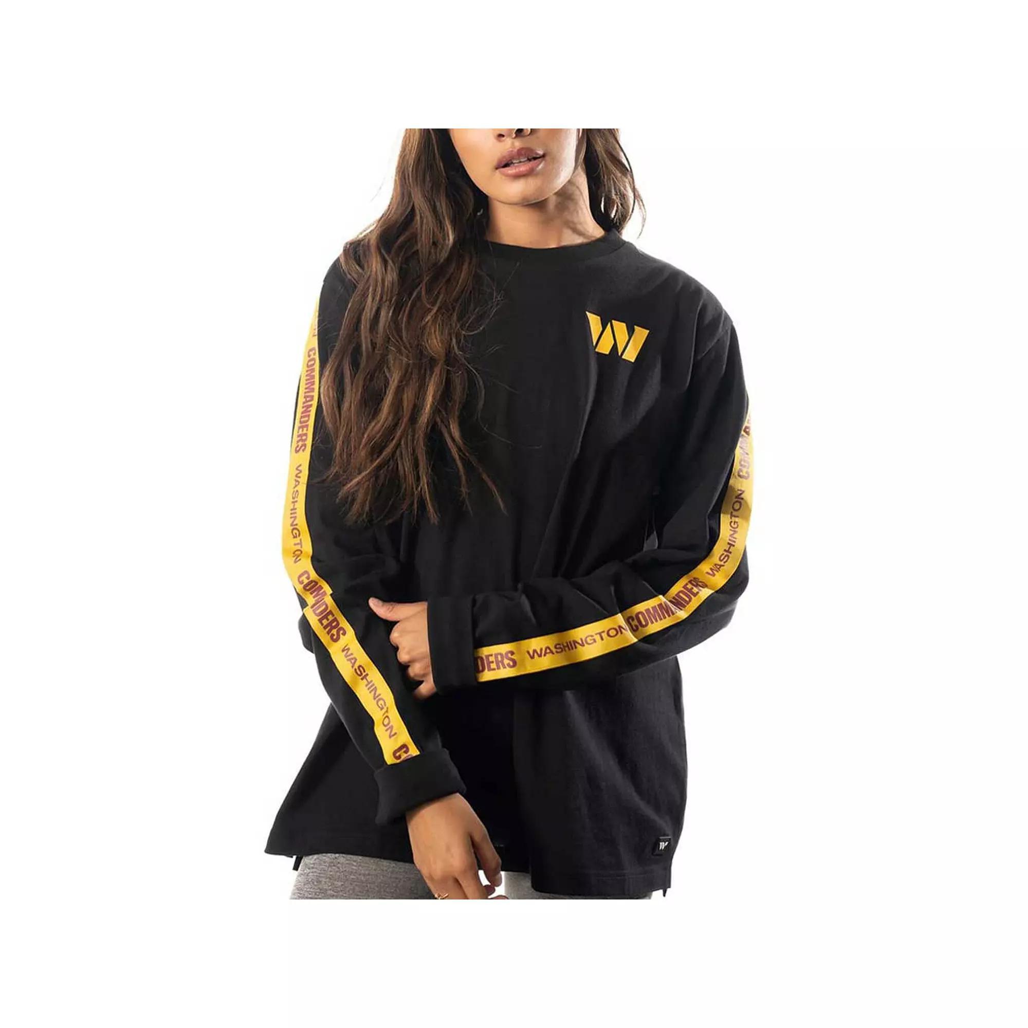 Women's The Wild Collective Black Washington Commanders Long Sleeve T-Shirt,  Product Image
